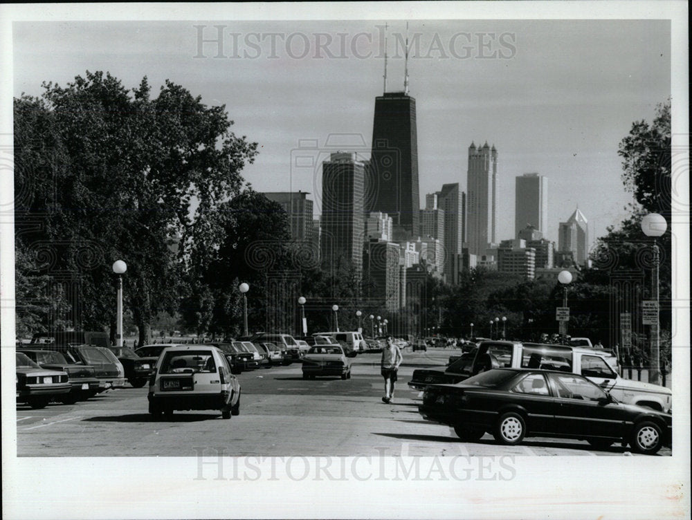 1992 Press Photo The Chicago Park District Cannon Drive - Historic Images