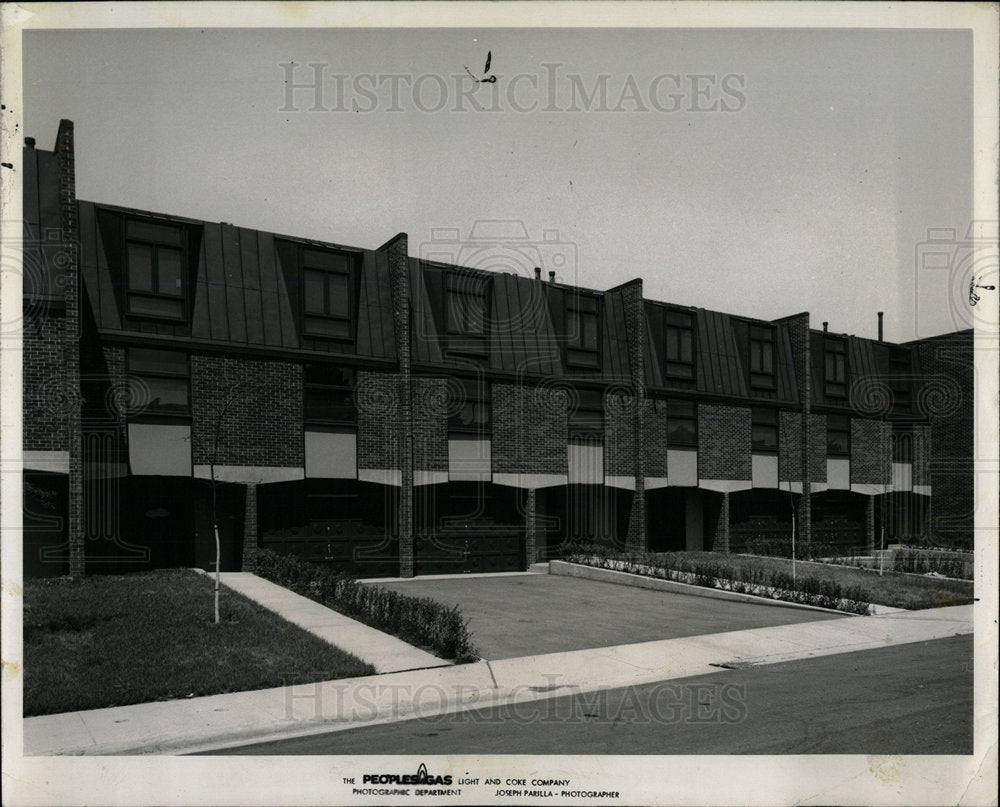 1964 Press Photo Townhouse French Decor Houses Chicago - Historic Images