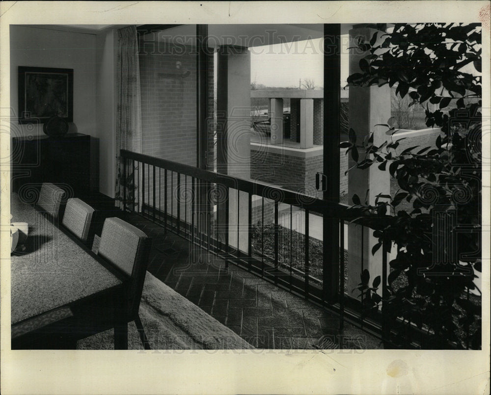 1963 Press Photo House Carport Garden William Baldwin  - Historic Images