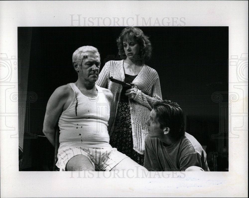 1993 Press Photo John Mahoney Rondi Reed Paulina Salas  - Historic Images