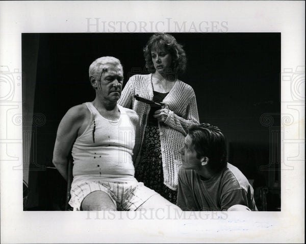 1993 Press Photo John Mahoney Rondi Reed Paulina Salas - Historic Images