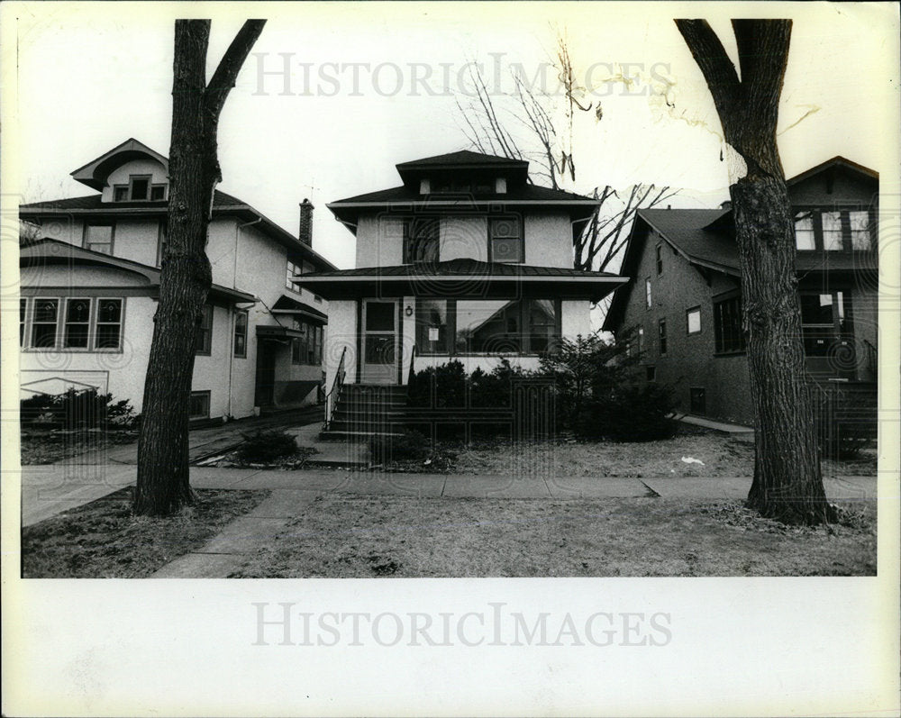 1983 Press Photo Oak Park Chicago Housing Foreclosures - Historic Images