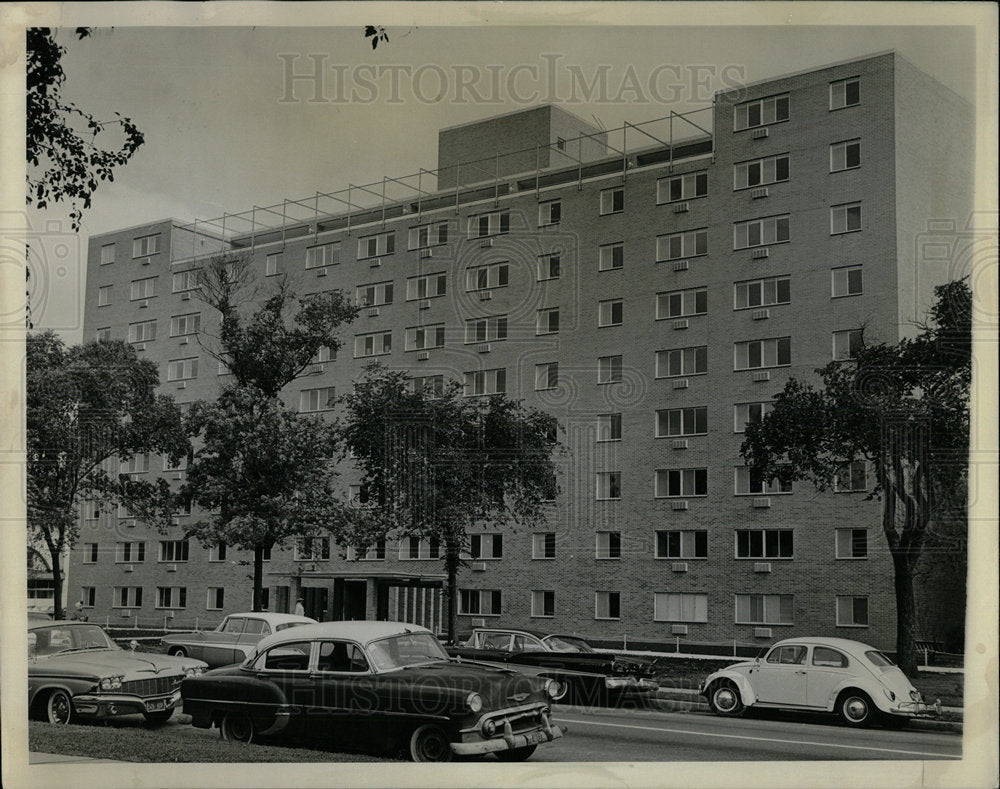 1963 Press Photo Cottage Grove CDA apartment building - Historic Images