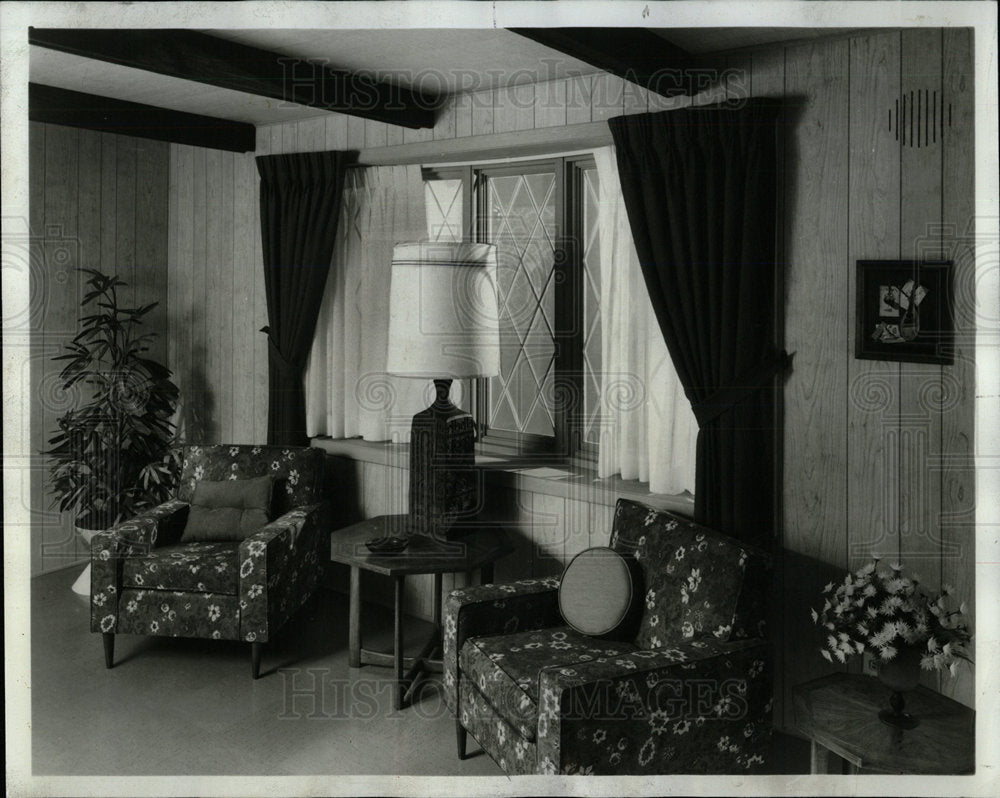 1968 Press Photo The interior decor of a designer home. - Historic Images