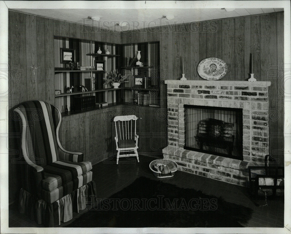 1968 Press Photo Housing Interior Room Additions - Historic Images