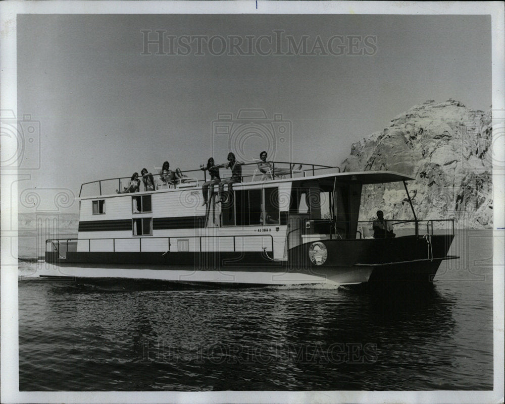 1975 Press Photo At Least 30,000 Houseboats Houseboat - Historic Images