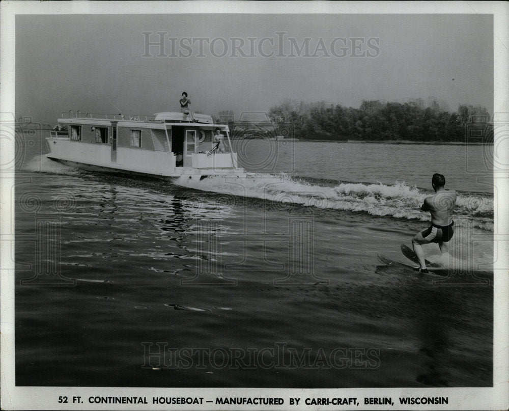 1973 Press Photo Continental Houseboat Carri Craf - Historic Images