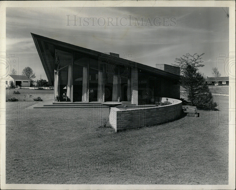 Press Photo House N. Evergreen St. Arlington Heights - Historic Images