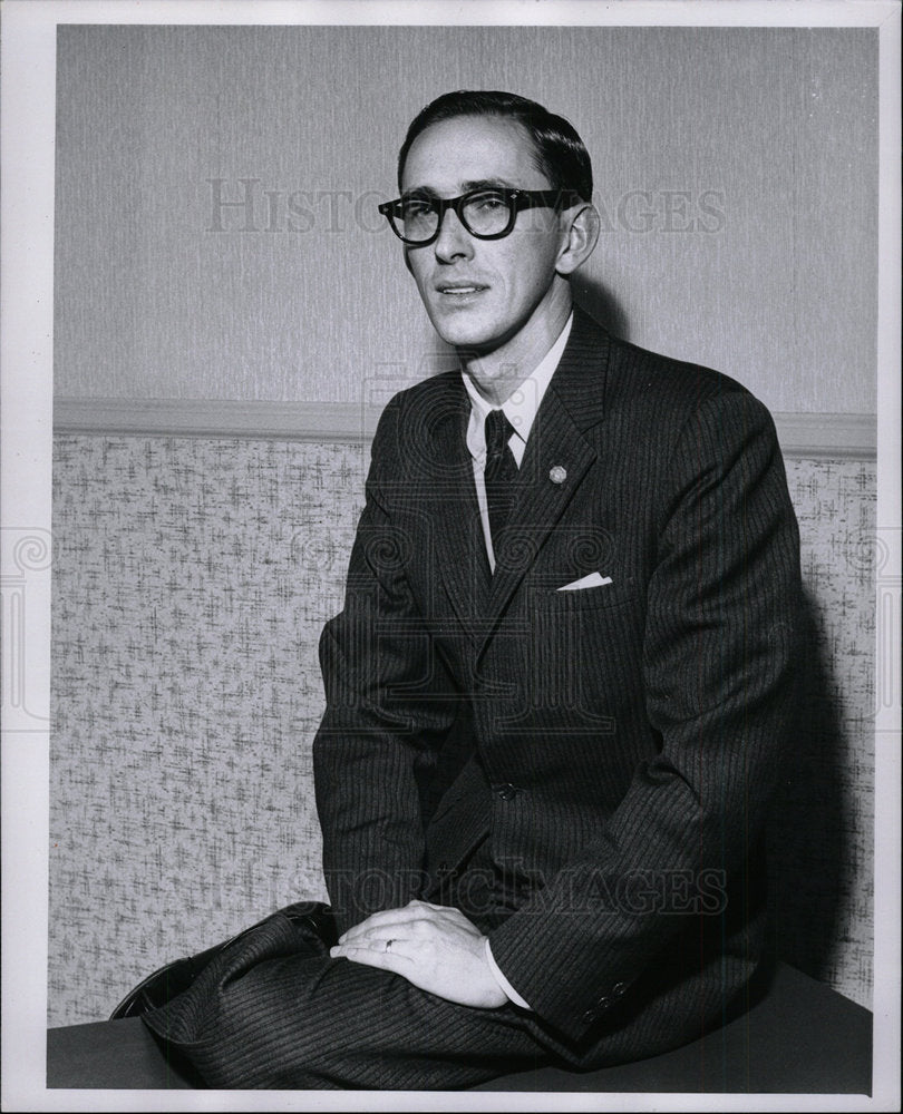 1960 Press Photo Edward Vanderlaan democratic candidate - Historic Images