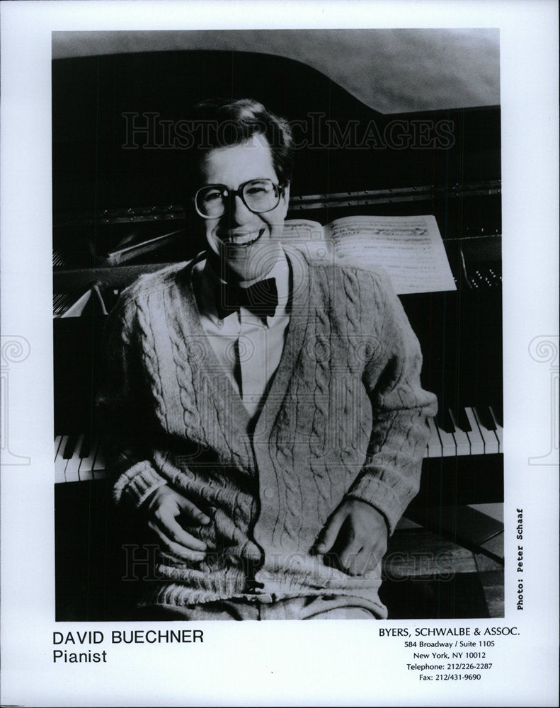 1993 Press Photo David Buechner America Piano Eductor  - Historic Images