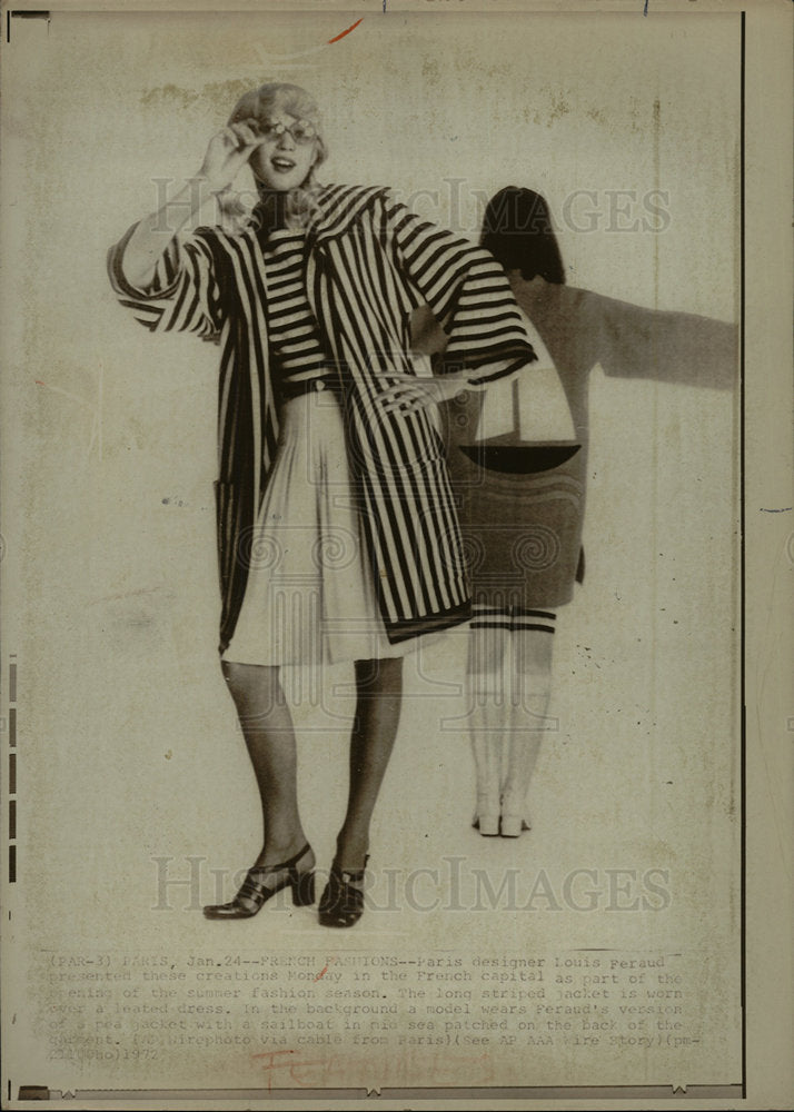 1972 Press Photo French Paris designer Louis Feraud  - Historic Images