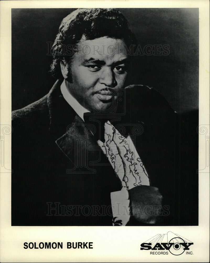 1983 Press Photo Solomon Burke singer songwriter music - Historic Images