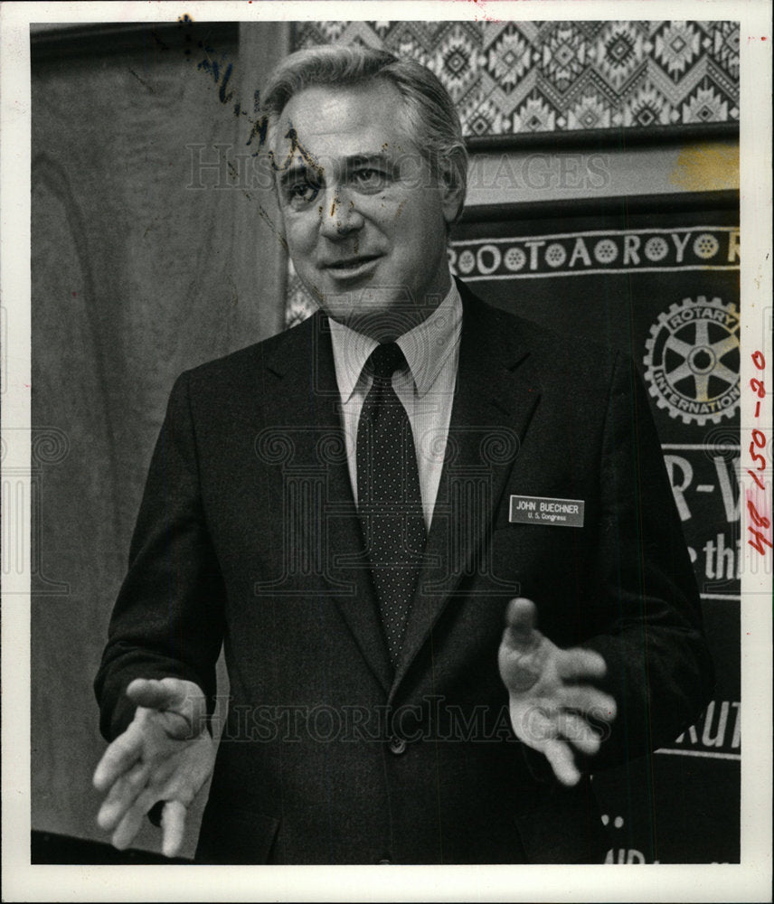 1982 Press Photo John Buechner Candidate Congress  - Historic Images