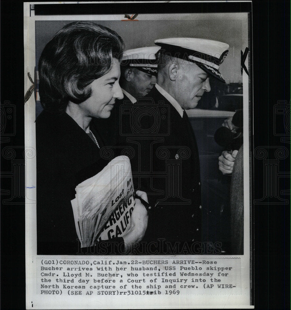 1969 Press Photo Lloyd Bucher USS Pueblo Skipper - Historic Images