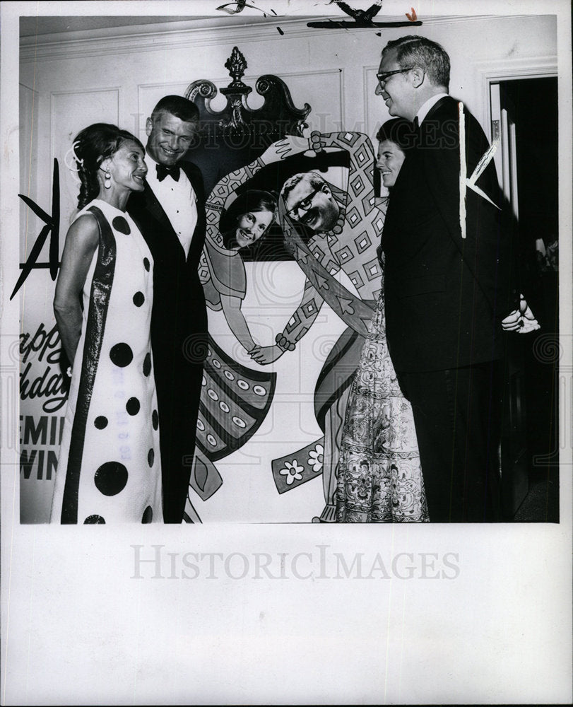 1970 Press Photo Holmes Parsons Detroit Society - Historic Images