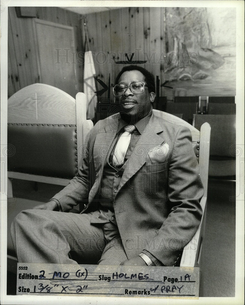 1979 Press Photo Rev Jody Homes religious leader  - Historic Images
