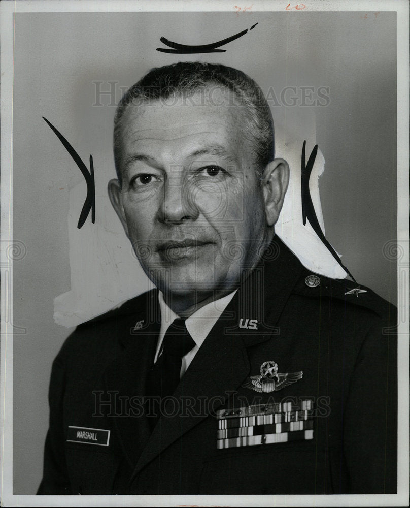 1973 Press Photo Brigadier General Roy M. Marshall  - Historic Images