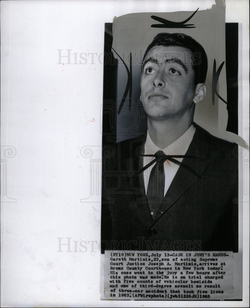 1965 Press Photo Supreme Court Judge Joseph Martin Son - Historic Images