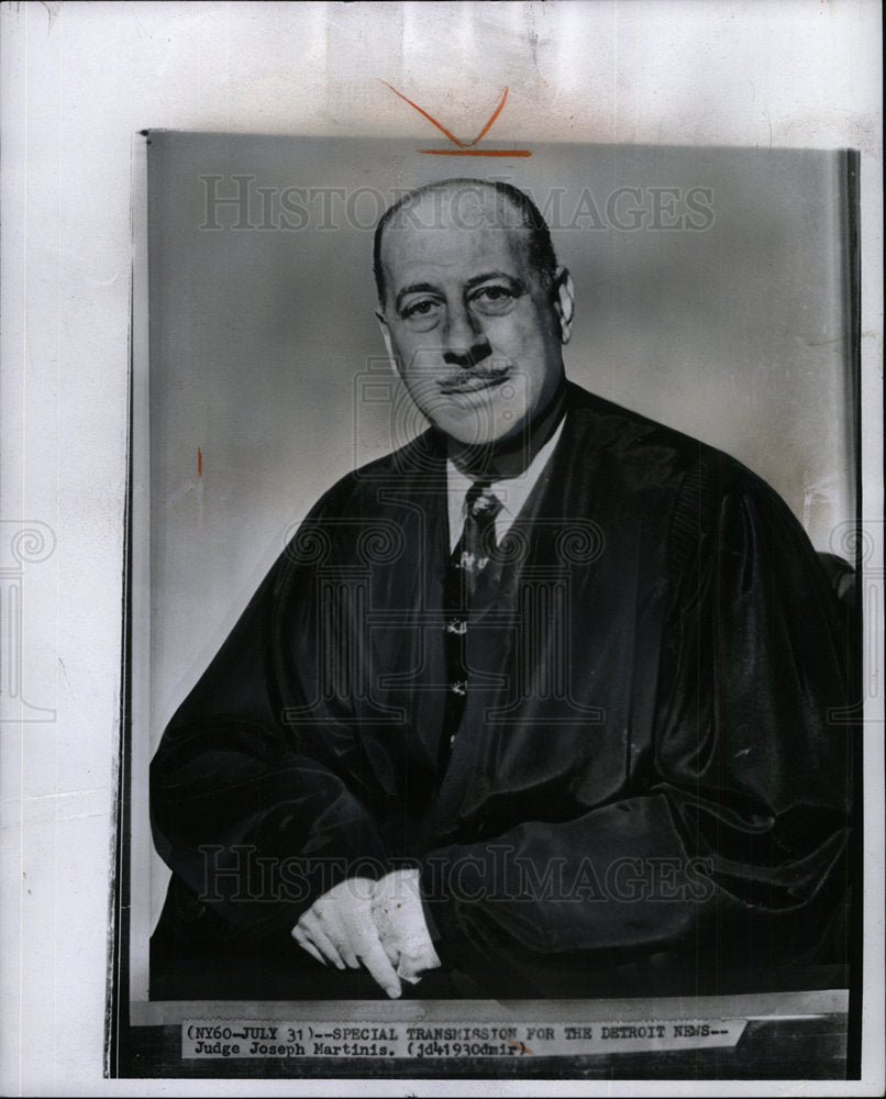 1963 Press Photo Judge Joseph A. Martinis - Historic Images