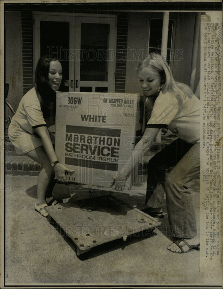 1972 Press Photo End Quarter Time Florida State Univers - Historic Images