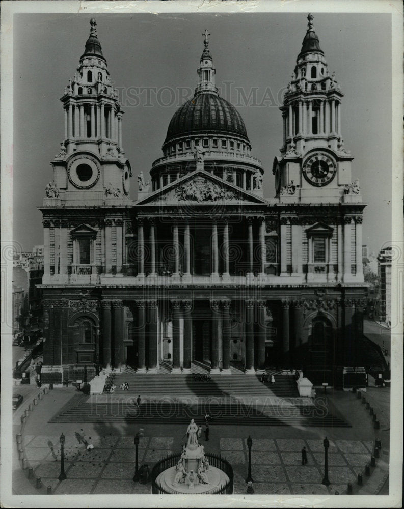 1981 Press Photo St Pauls Cathedral London Entrance - Historic Images