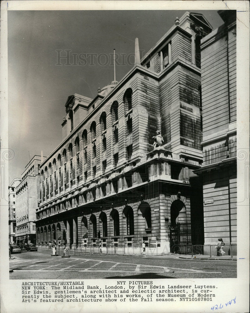 1978 Press Photo The Midland Bank in London - Historic Images