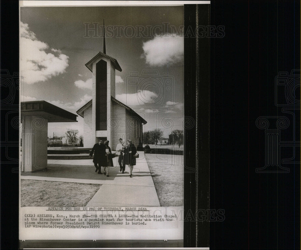 1970 Press Photo Meditation Chapel Eisenhower Center - Historic Images