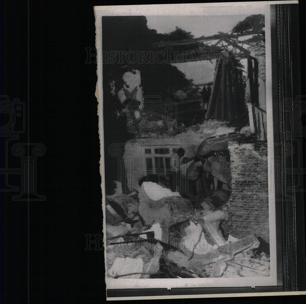 1967 Press Photo Mudurnu Valley Earthquake House Ruins - Historic Images