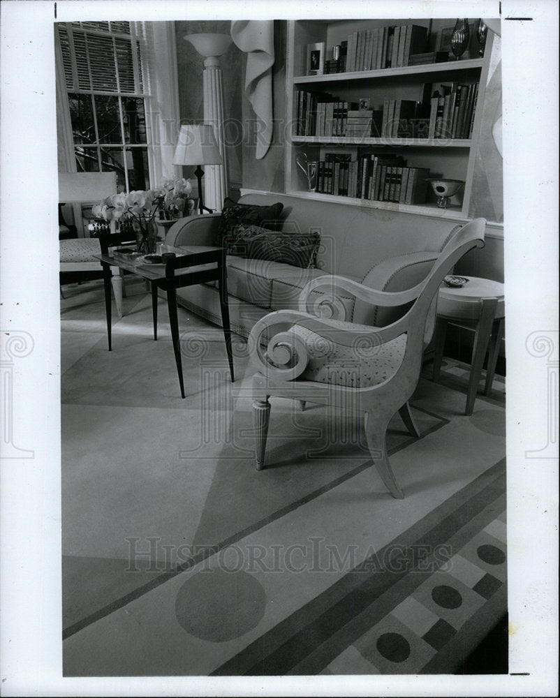 1991 Press Photo carpet furniture accessories repeated - Historic Images