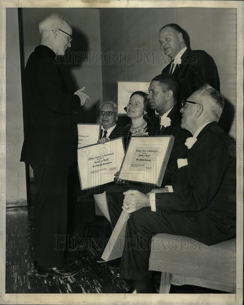 1965 Press Photo Catholic Council Working Life Awards  - Historic Images