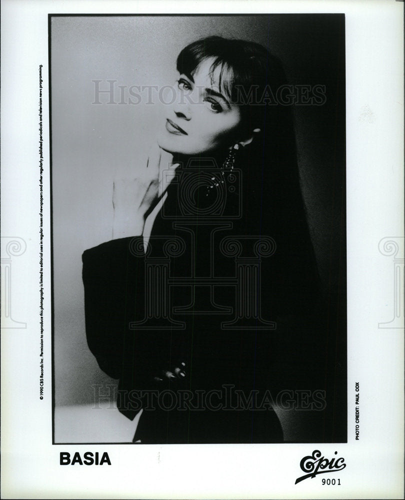 1990 Press Photo Basia Polish Singer Songwriter  - Historic Images