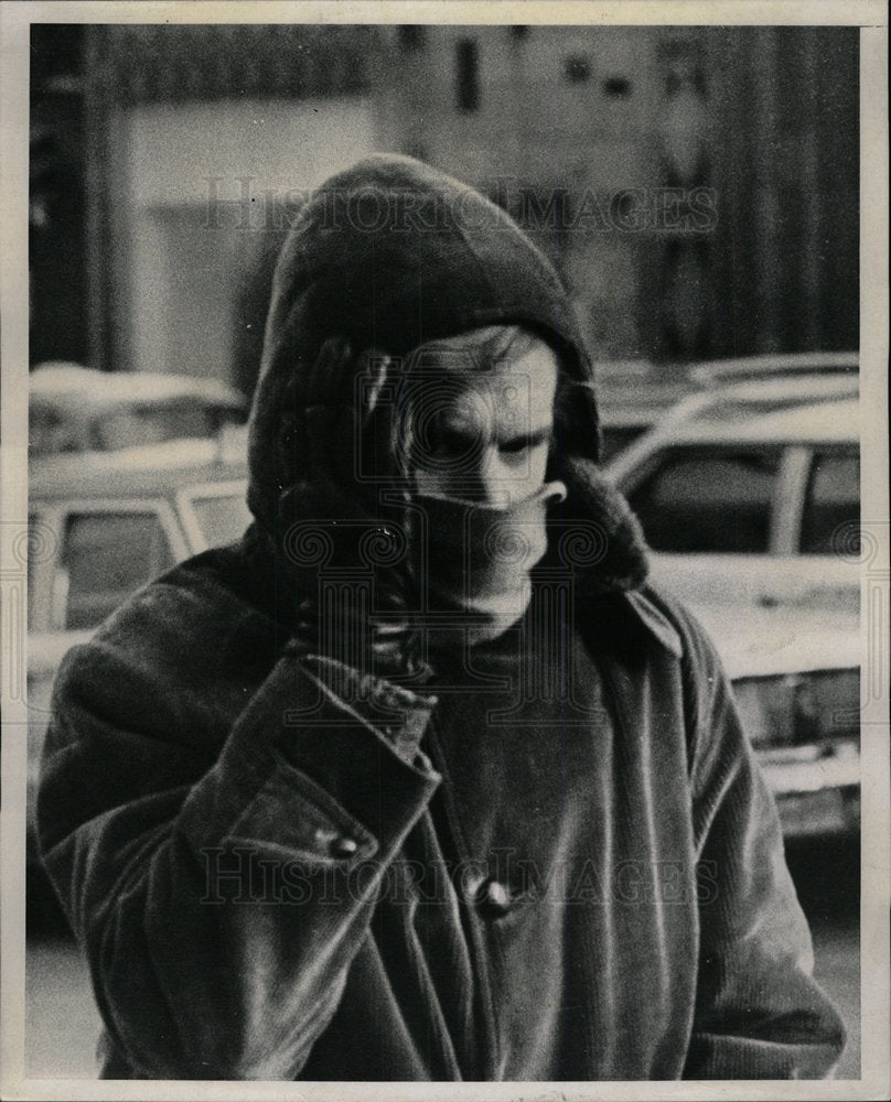 1970 Press Photo Michigan Avenue Chicago Winter - Historic Images