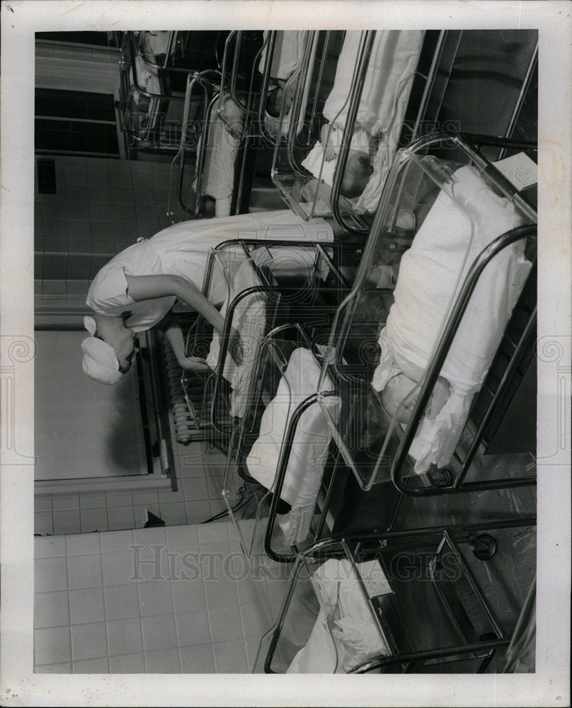 1962 Press Photo Newborn Babies at Wesley Memorial - Historic Images