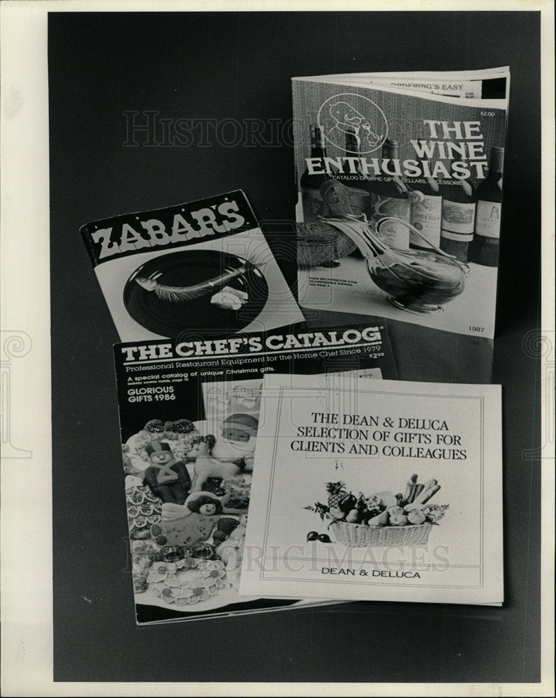 1986 Press Photo Mail-Order Catalogs for Food - Historic Images