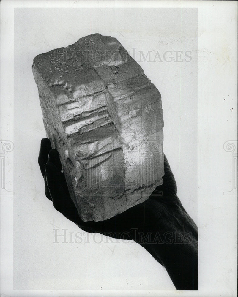 1982 Press Photo Salt Block - Historic Images