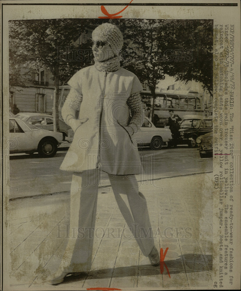 1972 Press Photo Paris, France Fashion - Historic Images
