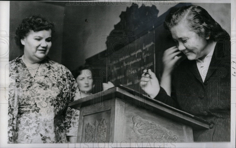 1959 Press Photo Nina Krushchev Visits Pittsburgh - Historic Images