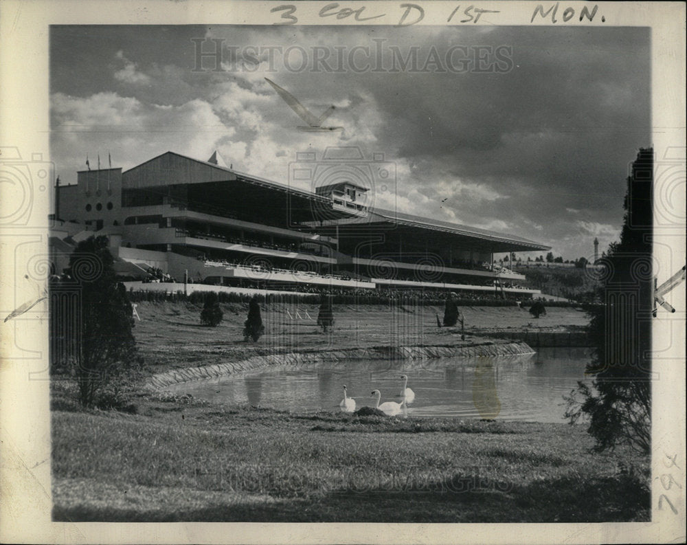 1945 Press Photo Hipodromo de Las Americas Mexico City - Historic Images
