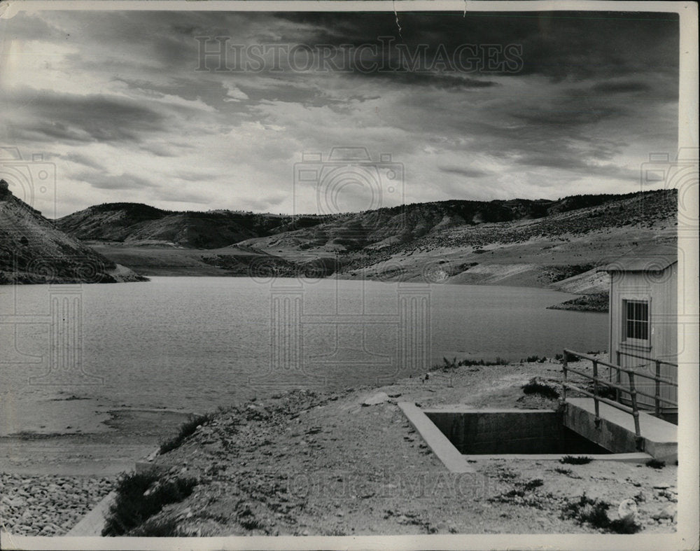 1950 Press Photo Ralston Dam Reservoir Looking Water - RRY59199 - Historic Images