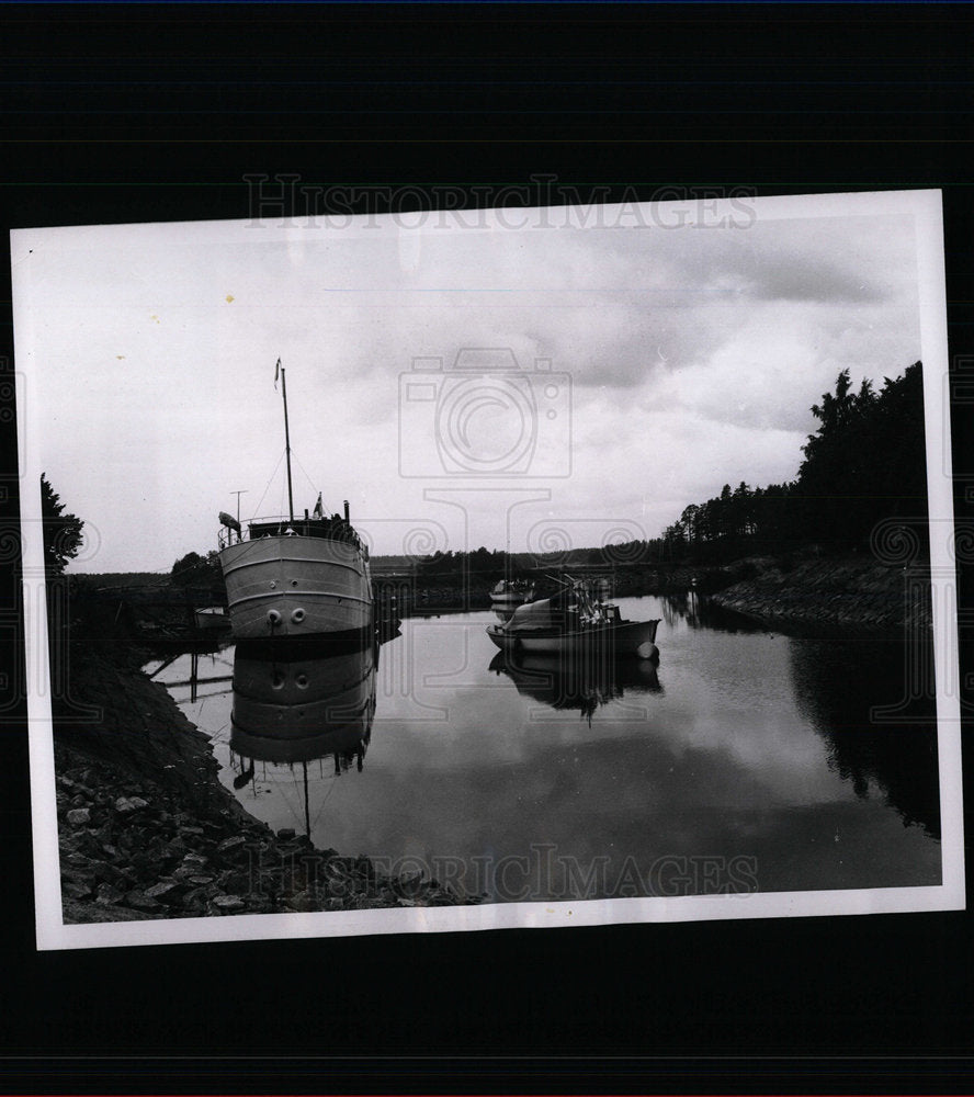 1965 Press Photo Finland Saimaa Canal Blocked Soviet - Historic Images