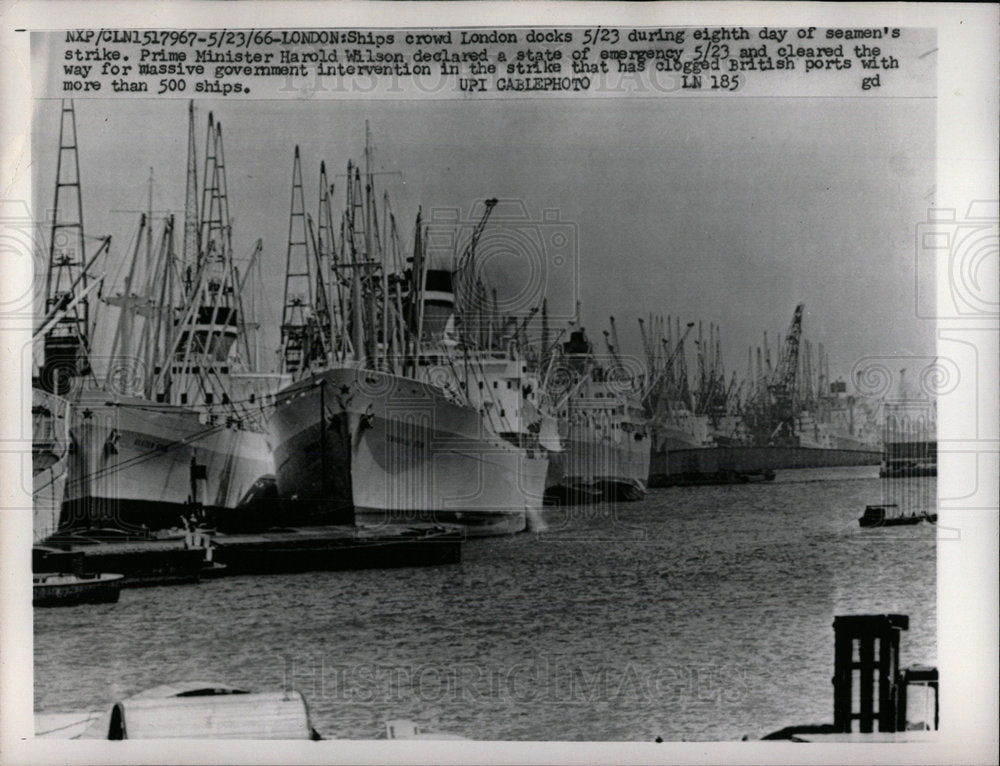 1966 Press Photo Great Britain Sea Labor Strike - Historic Images
