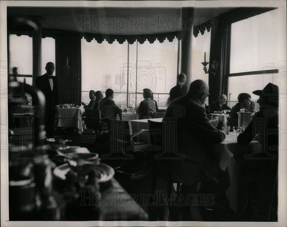 1950 Tour DArdent Dining Room Paris Guests - Historic Images