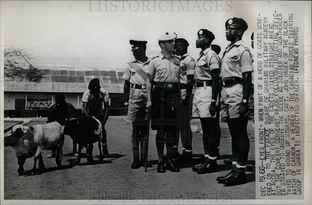1966 Press Photo Ghana Military Academy John Hasek  - Historic Images