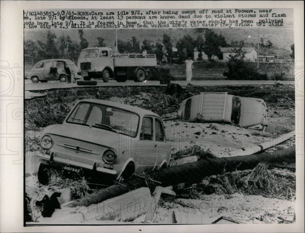 1965 Press Photo Flooding Focene - Historic Images