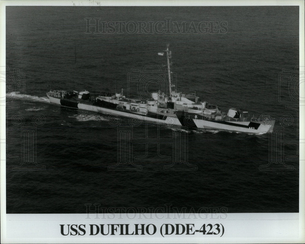 1995 Press Photo USS Dufilho ship United States Navy - Historic Images