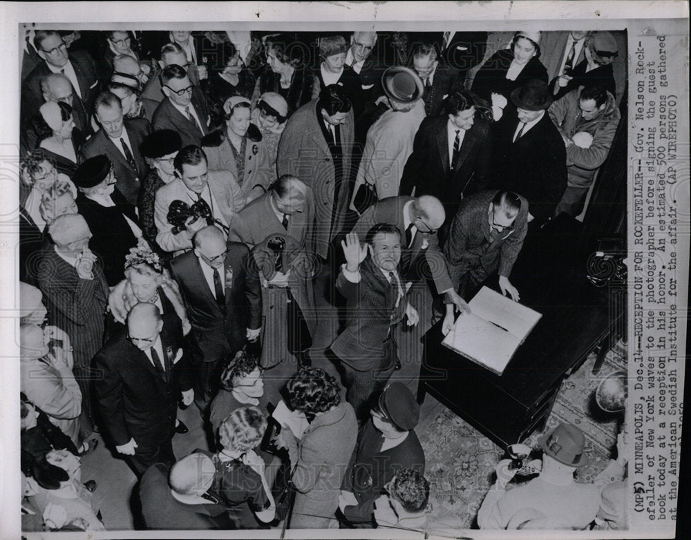 1959 Press Photo Governor Nelson Rockefeller New York - Historic Images