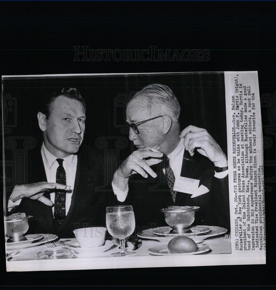 1959 Press Photo Rockefeller Inland Press Association - Historic Images