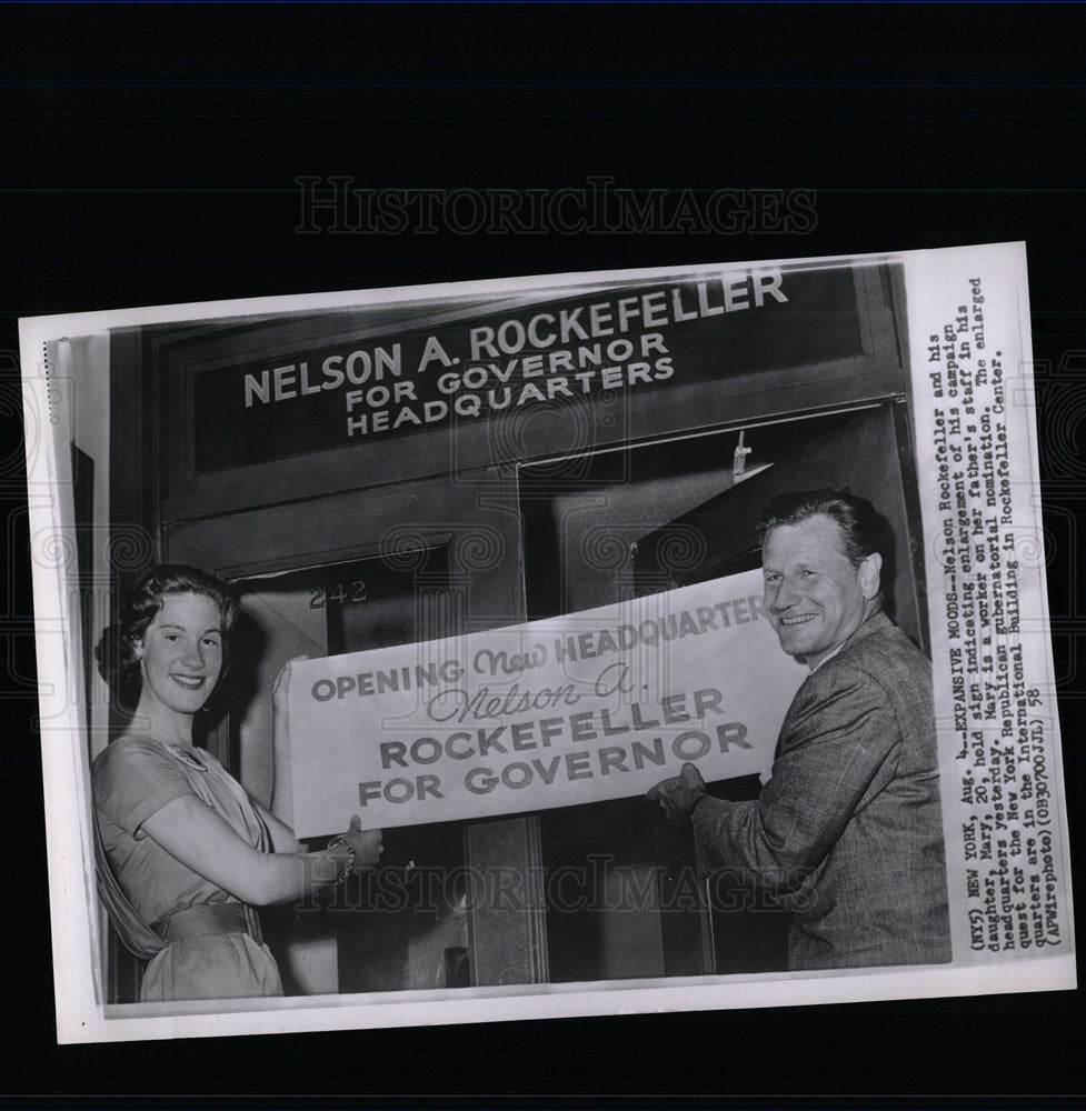 1958 Nelson Rockefeller Governor New York - Historic Images