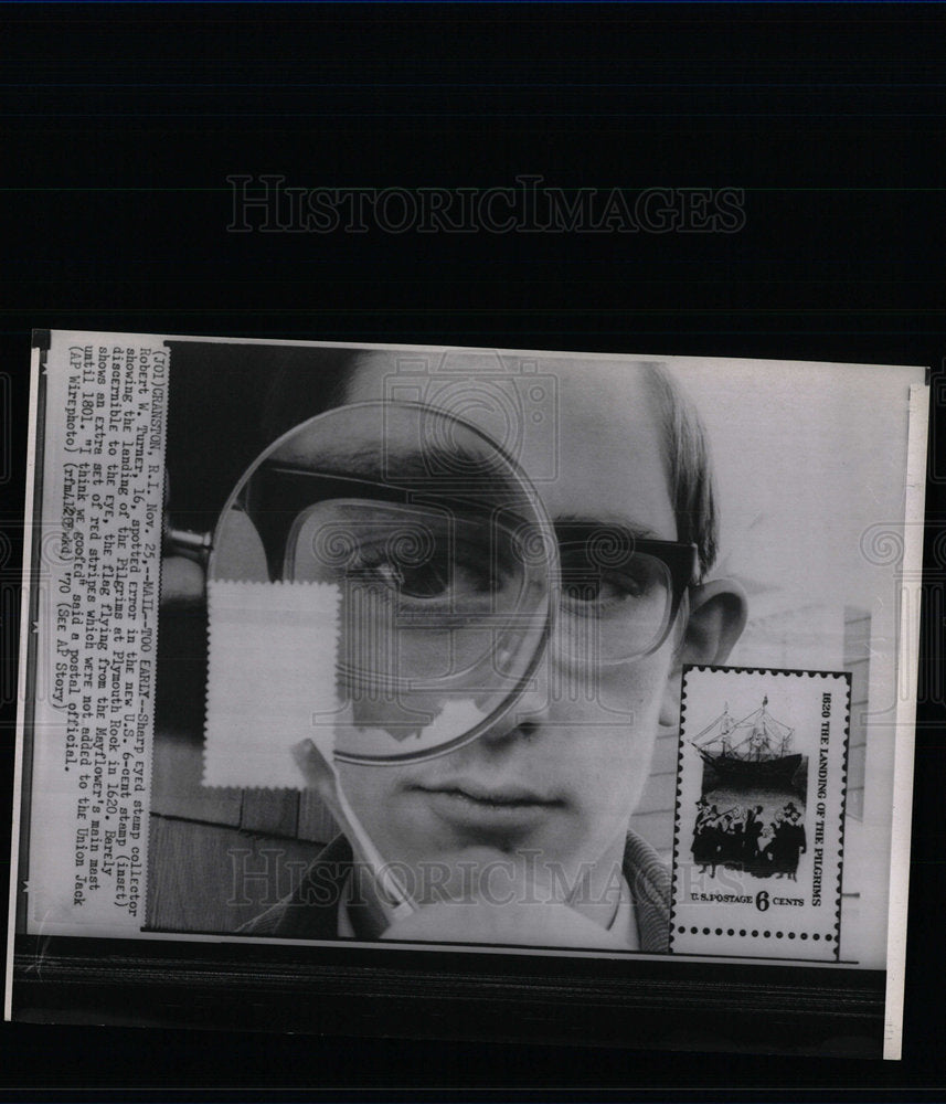 1970 Press Photo Sharp Eye Collector Robert Turner Spot - Historic Images
