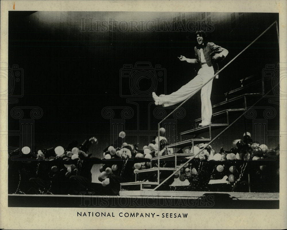 1975 Press Photo National Company Seesaw Shown Here Fri - Historic Images